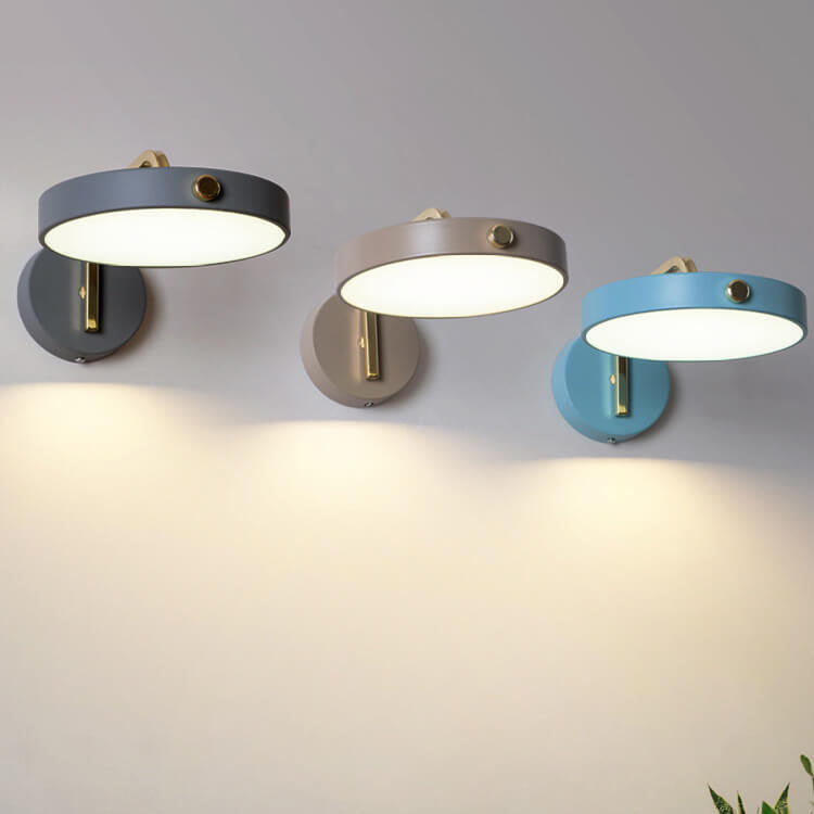 Moderne, leichte, luxuriöse nordische LED-Wandleuchte in Tortenform