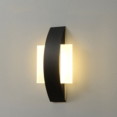 Moderne minimalistische Acryl-LED-Wandleuchte mit geometrischem Ring