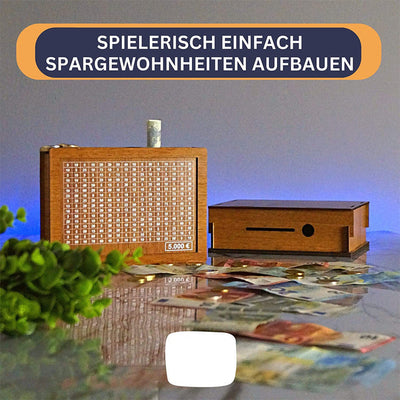 Zuhause Qualität Zähler Holz Sparschwein