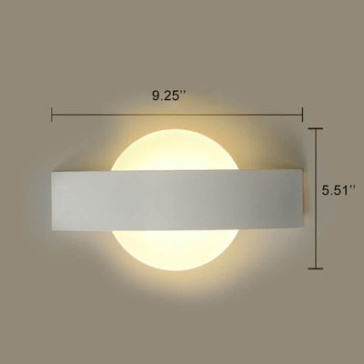 Moderne minimalistische Acryl-LED-Wandleuchte mit geometrischem Ring