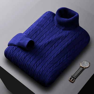 Zavando | Eleganter Winterpullover mit Rollkragen für Männer