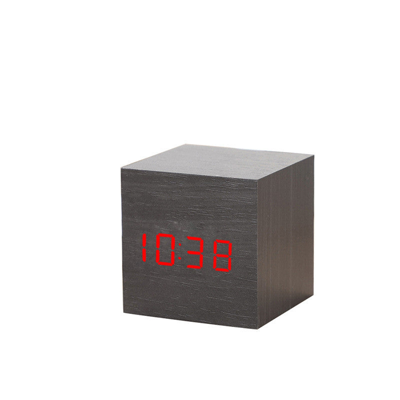 Wecker LED Holz Uhr Tisch Digital Despertador Elektronische Desktop