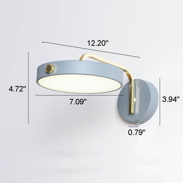 Moderne, leichte, luxuriöse nordische LED-Wandleuchte in Tortenform