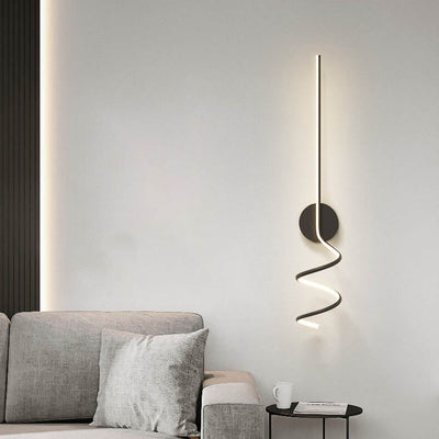 Minimalistische Creative Arcs Lines 1-flammige LED-Wandleuchte