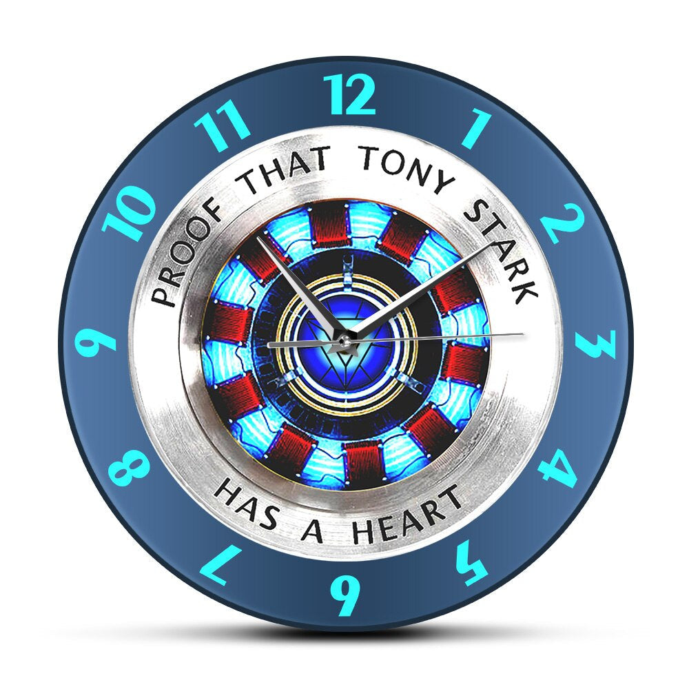 "Tony Stark's Herz" Wanduhr