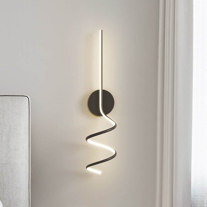 Minimalistische Creative Arcs Lines 1-flammige LED-Wandleuchte