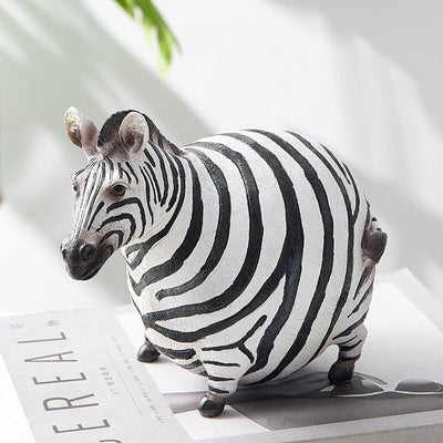 Moderne süße Zebra Harzfiguren