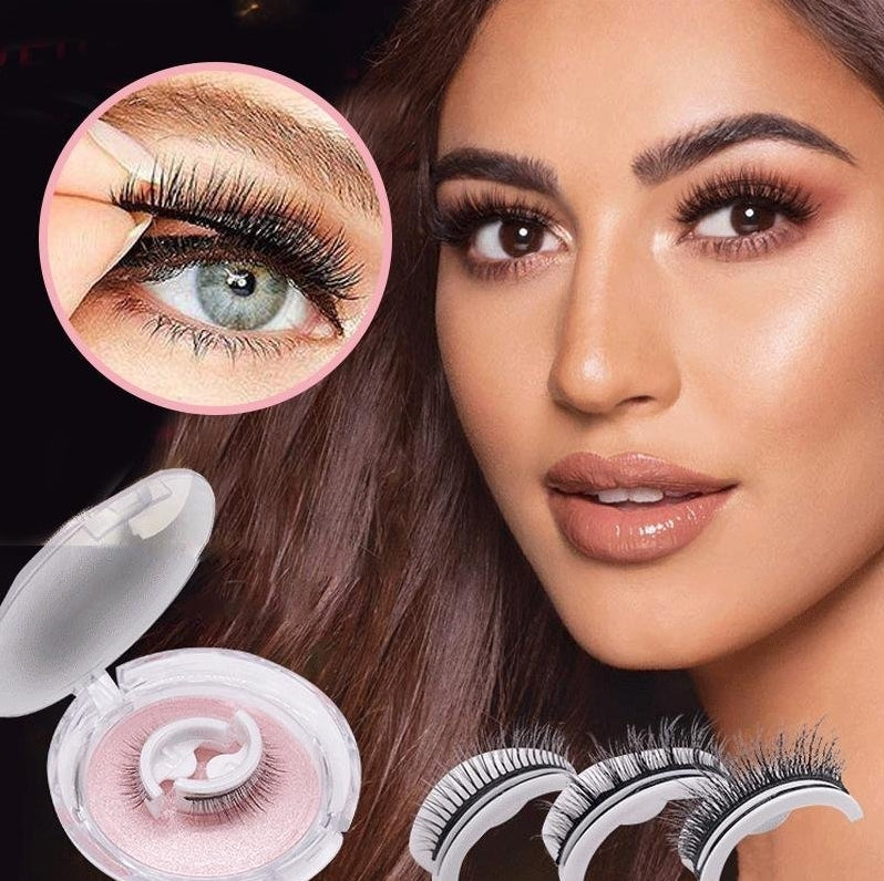 Mühelose Glam Selbstklebende Wimpern