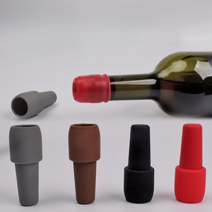 Silistop Silikon Wein- & Champagnerflaschenverschlüsse | Set von 10 Stück