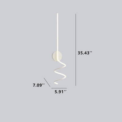 Minimalistische Creative Arcs Lines 1-flammige LED-Wandleuchte