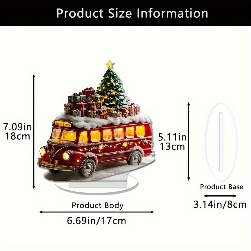 Weihnachtsschnee Auto Acryl Tischdeko