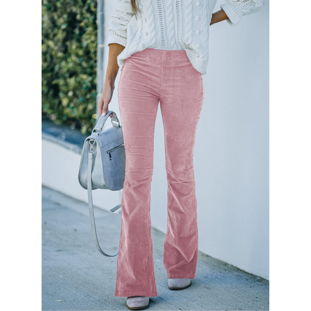 Cordhose Mit Hoher Taille Für Damen | Weites Bein