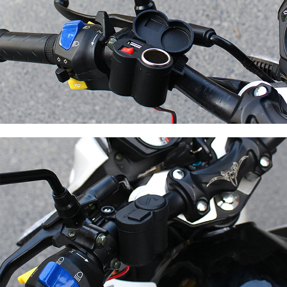 Wasserdichter USB-Ladegerät für Motorradlenker