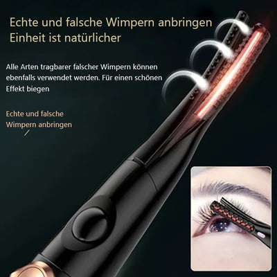 Wiederaufladbarer beheizter Wimpernformer für schnelles Aufwärmen