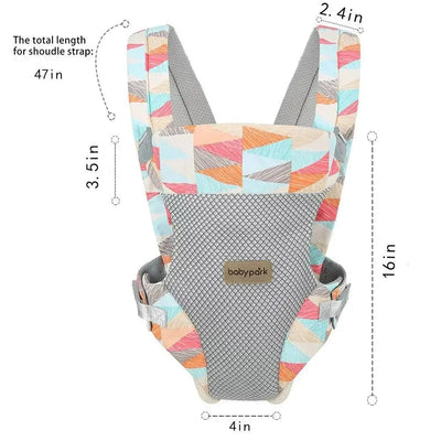 Yadala Babytrage, 4-in-1 Leaf Babytrage, Vorder- und Rückensling mit verstellbarem Halter