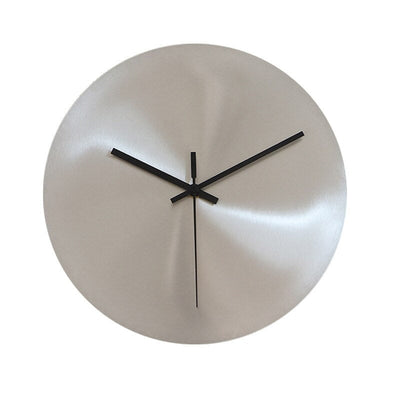 Minimalistische Edelstahl-Wanduhr