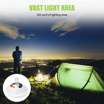 Wiederaufladbare 60 LED Outdoor Camping-Zeltlampe USB- und Solarlaterne für Wandern lampe