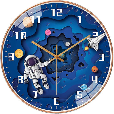 Weltraumreise Kinder Wanduhr