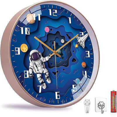 Weltraumreise Kinder Wanduhr