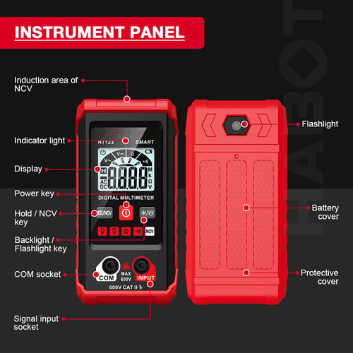 Vollautomatisches universelles intelligentes digitales Display-Amperemeter