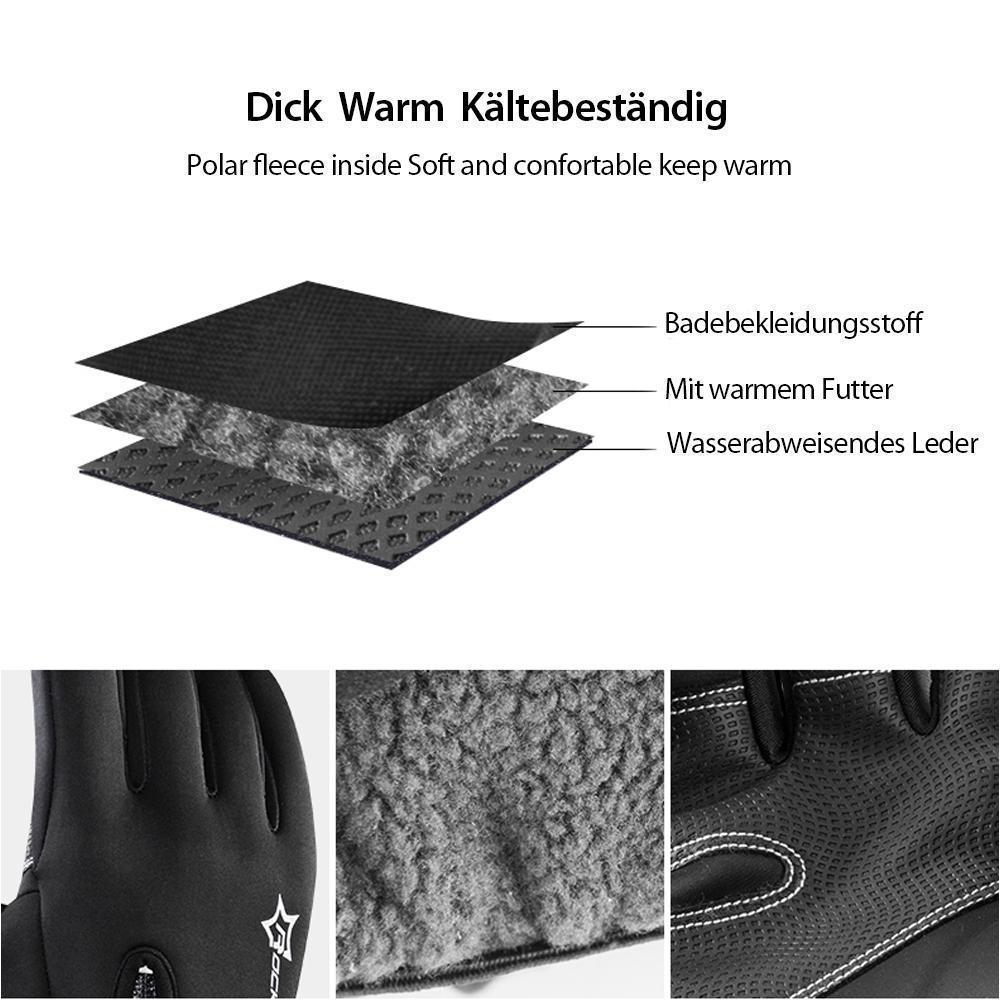 Warme wasserdichte Touchscreen-Handschuhe mit Futter