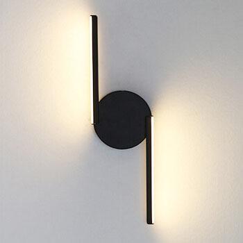 Moderne, minimalistische Curves Line-LED-Wandleuchte aus Aluminium mit 1 Licht