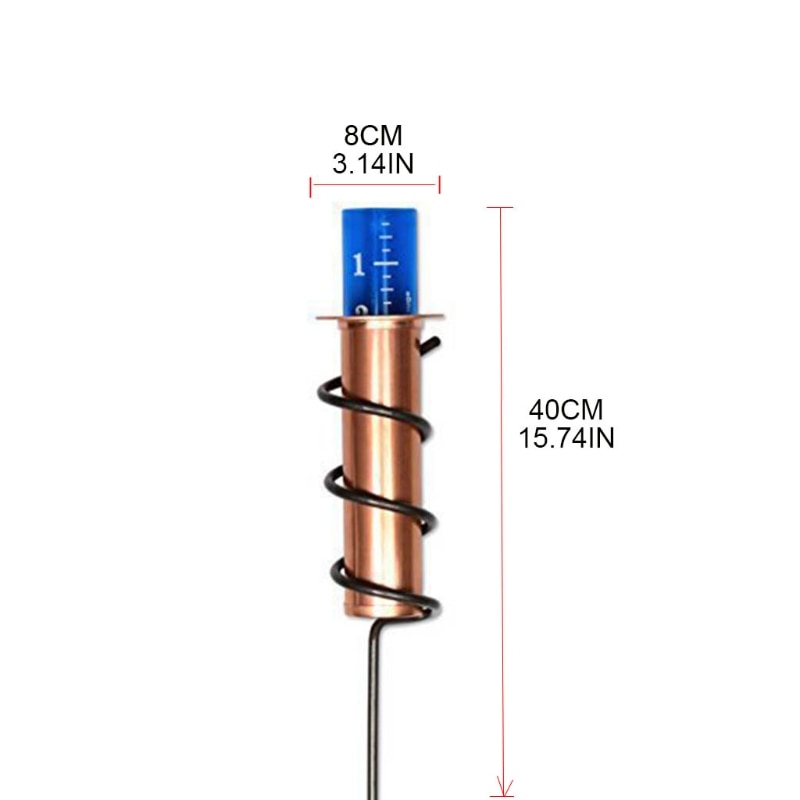 1 Stück Kupfer Regenmesser Garten Wasser Schwimmend