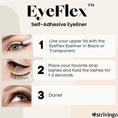 EyeFlex™ Selbstklebender Eyeliner - Kein Kleber oder Magnete!