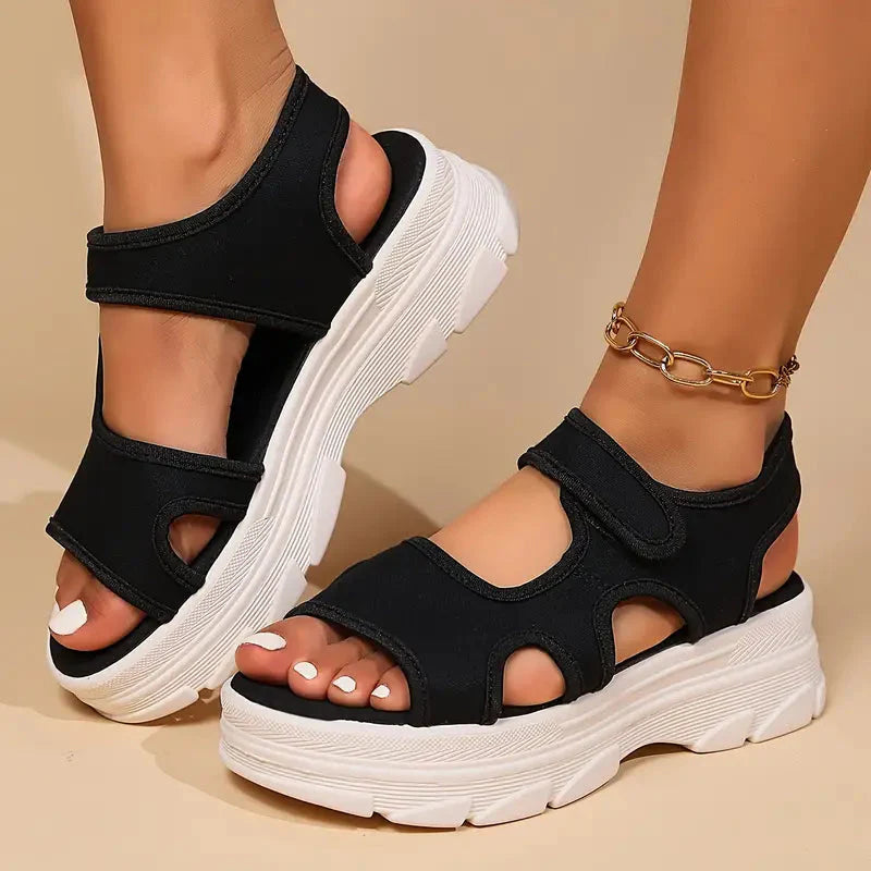 Zavando Sandalen - Fußgewölbestütze - Massage - Keilsandalen - Schuhe für den Sommer