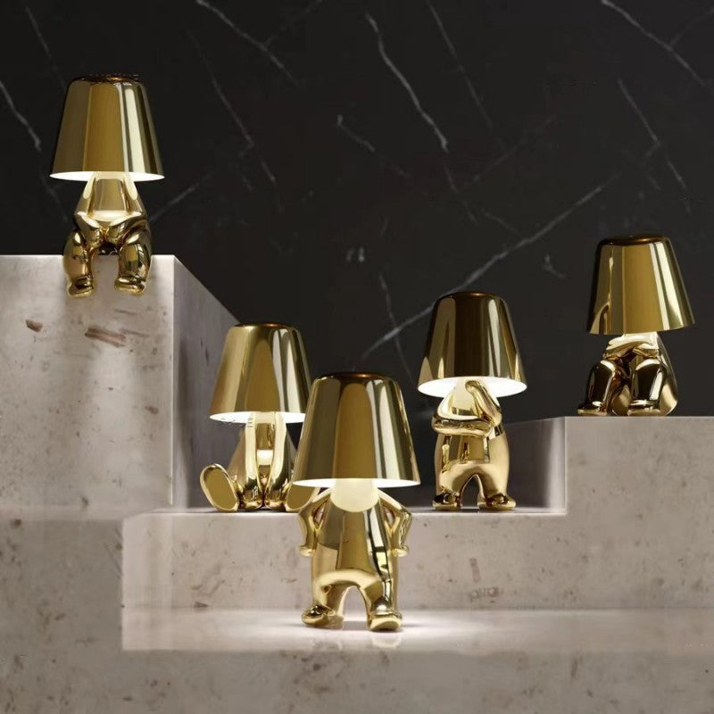 Zavando | Golden Man Lampe