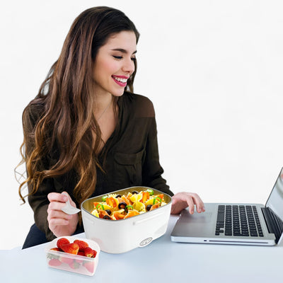 Zavando | Elektrische Lunchbox - Tragbarer Lebensmittelwärmer für Büro und Schule