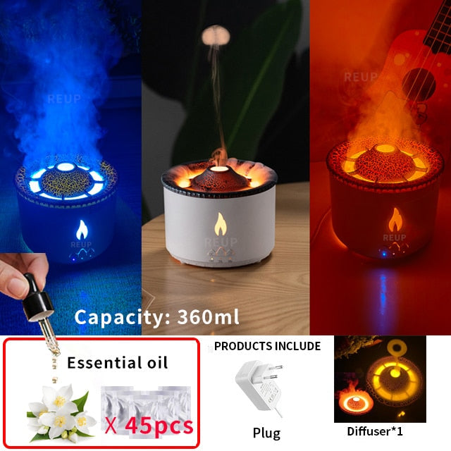 Vulkanische Flamme Aroma Diffusor Ätherisches Öl