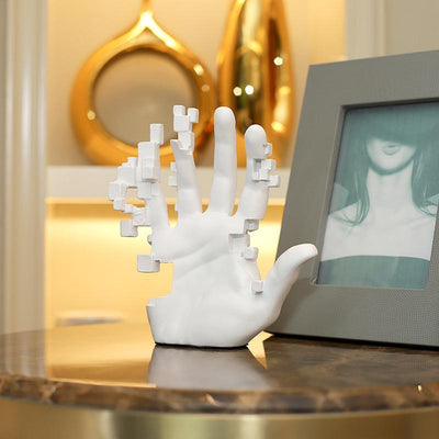 Moderne Kunstvolle Berührungen Hand Statue Dekor