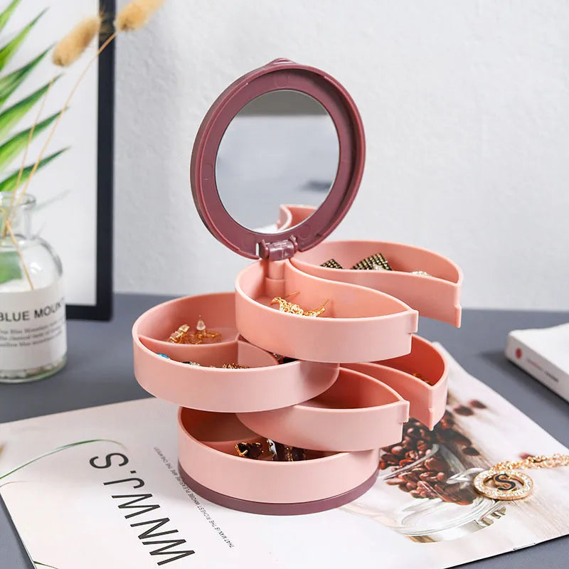 Multi-Layer Rotating Schmuck Organizer Aufbewahrung