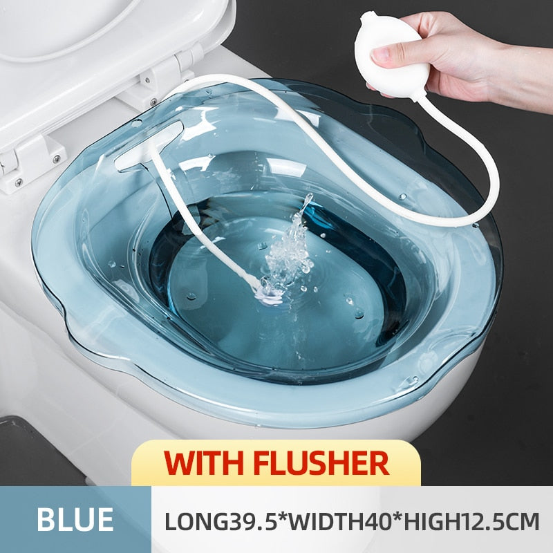 blau mit Flusher