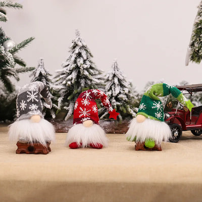 Weihnachtsgnome Gesichtsloser Puppen-Nachtlicht