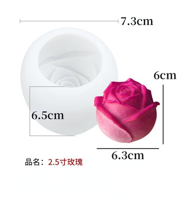 Rose Ice Cube Silikonform Seifenform