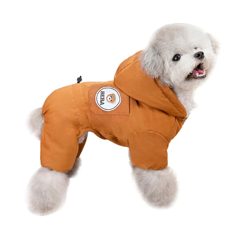 Zavando Warmer Hunde-Overall – Plüsch-Hundejacke