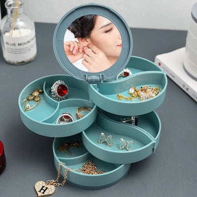 Multi-Layer Rotating Schmuck Organizer Aufbewahrung