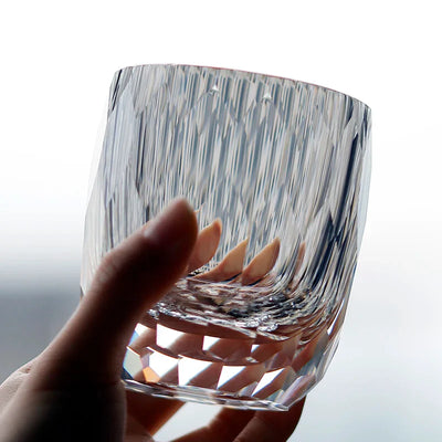 [Neuankunft] K9 Kristallglas Handgefertigt Edo Kiriko Glas Whisky Trinkglas Becher 200ml/6.8oz 1STK