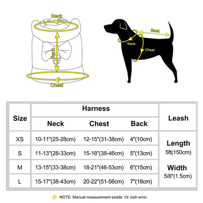 Zavando Winter Hundegeschirr-Leine Set