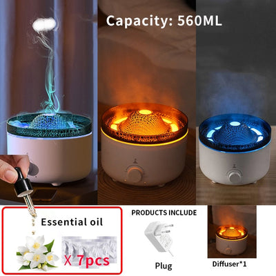 Vulkanische Flamme Aroma Diffusor Ätherisches Öl