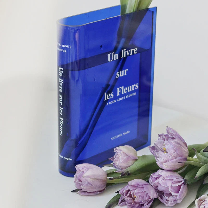 💕Bücher über Blumen - Buchvase