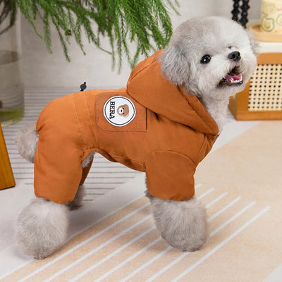 Zavando Warmer Hunde-Overall – Plüsch-Hundejacke