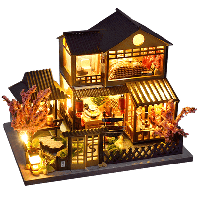 Miniatur DIY Japanische Bauspielzeuge Kit