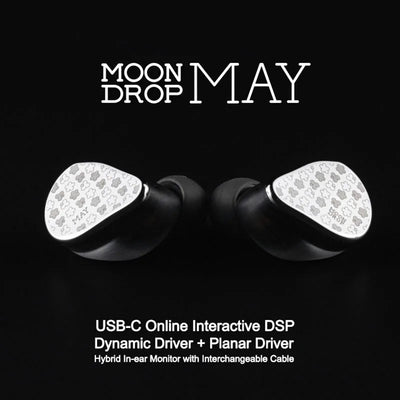 MOONDROP MAY DSP Kopfhörer USB-C Online Interaktive DSP Dynamischer Treiber Planarer Treiber Hybrid In-ear mit Wechselkabel