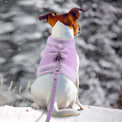 Zavando Winter Hundegeschirr-Leine Set