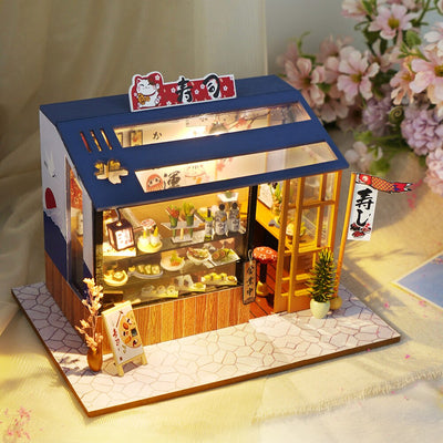 Miniatur DIY Japanische Bauspielzeuge Kit