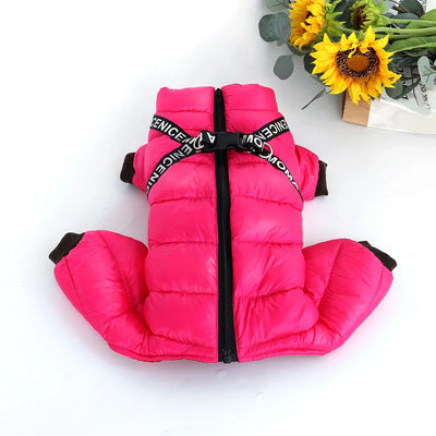 Zavando Winter-Hundejacke mit Integriertem Geschirr