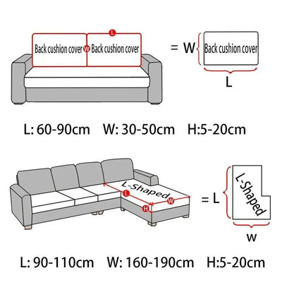 Zavando Wasserdichte, Dicke Jacquard-Sofahusse – Anti-Rutsch & Anti-Staub